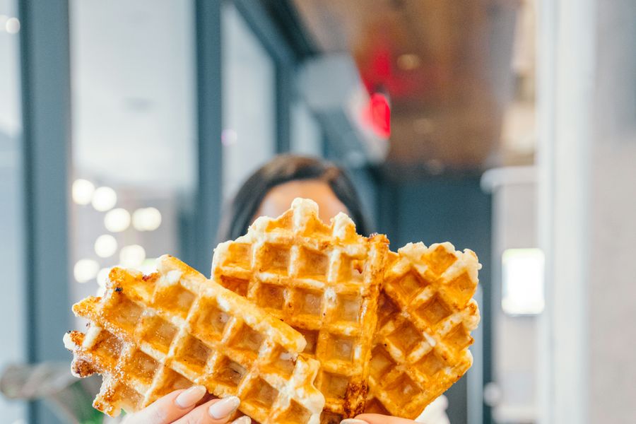 Huisgemaakte wafels tvv de Warmste Week