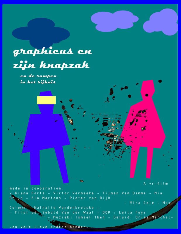 Graphicus en zijn knapzak en de rampen in het rijhuis 